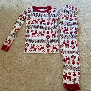Hanna Andersson Dear Deer Pajama Set Size 8 (130) Holiday Christmas